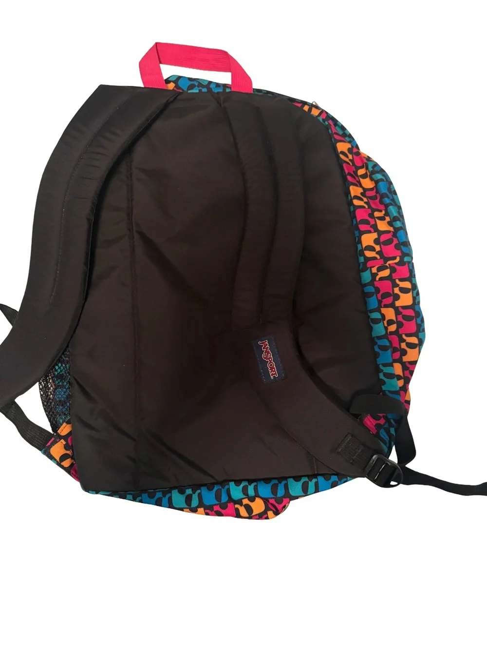 Jansport SuperBreak Black Ele Fancy Backpack